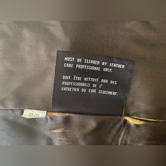 Marc New York Vintage Leather Jacket Mens Black Trench Coat Andrew Size Large L - Picture 7 of 10